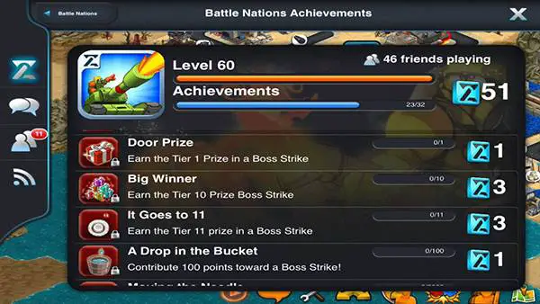 Battle Nations Achievements