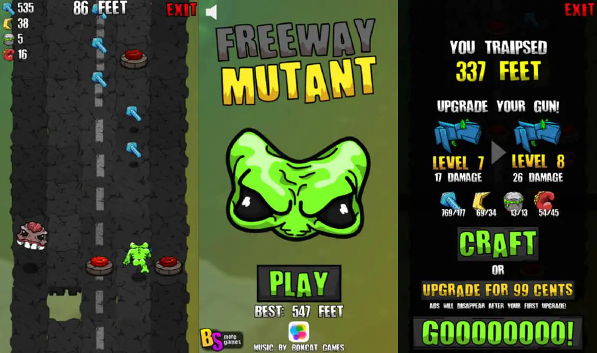 Freeway Mutant Mobile Game